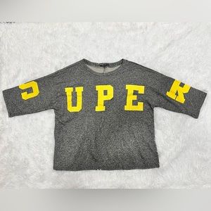Impulsive-Women Crewneck Oversized Super Sweatshirt